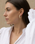 Boucles d’oreilles femme tendance Lorenza en plaqué or 18 carats – Jossepo