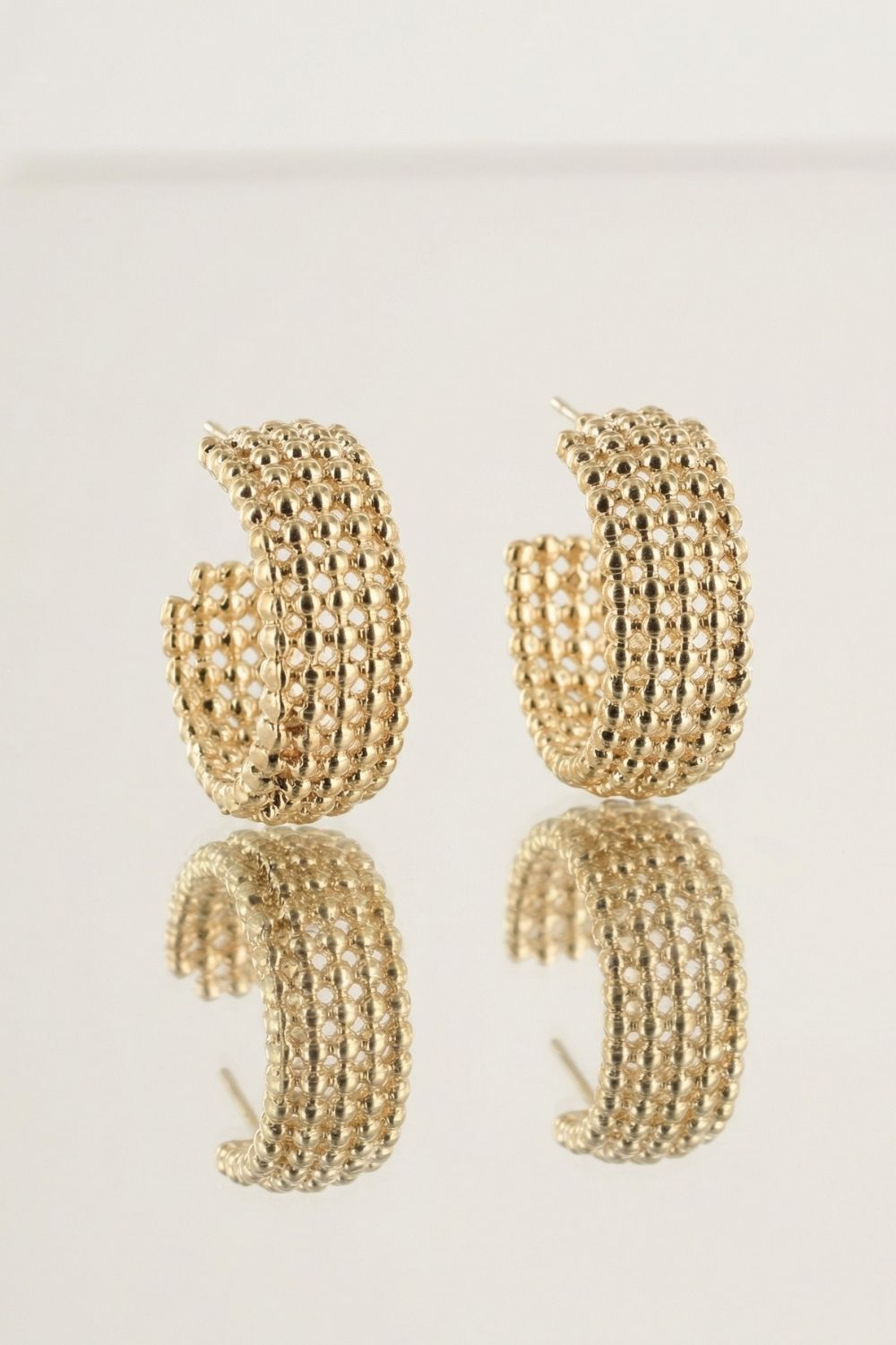 Boucles d’oreilles Lorenza en plaqué or 18 carats pour femme élégantes et raffinées – Jossepo