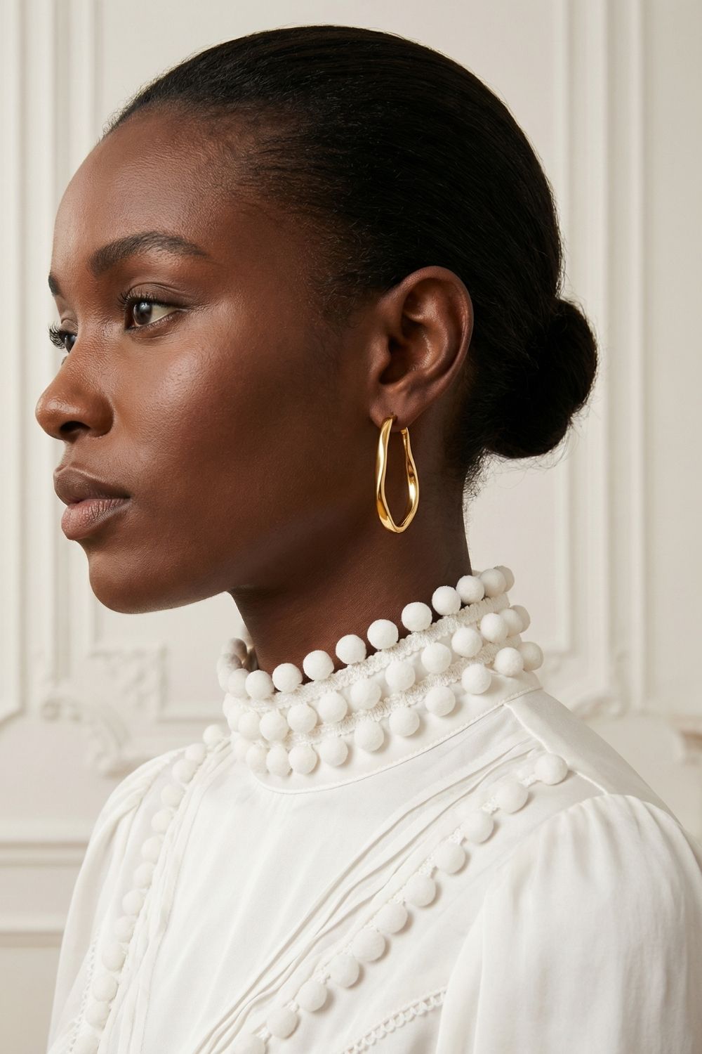 Boucles d’oreilles femme tendance Marianne en plaqué or 18 carats – Jossepo