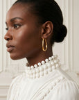 Boucles d’oreilles femme tendance Marianne en plaqué or 18 carats – Jossepo