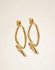 Boucles d’oreilles Marianne en plaqué or 18 carats pour femme élégantes et raffinées – Jossepo