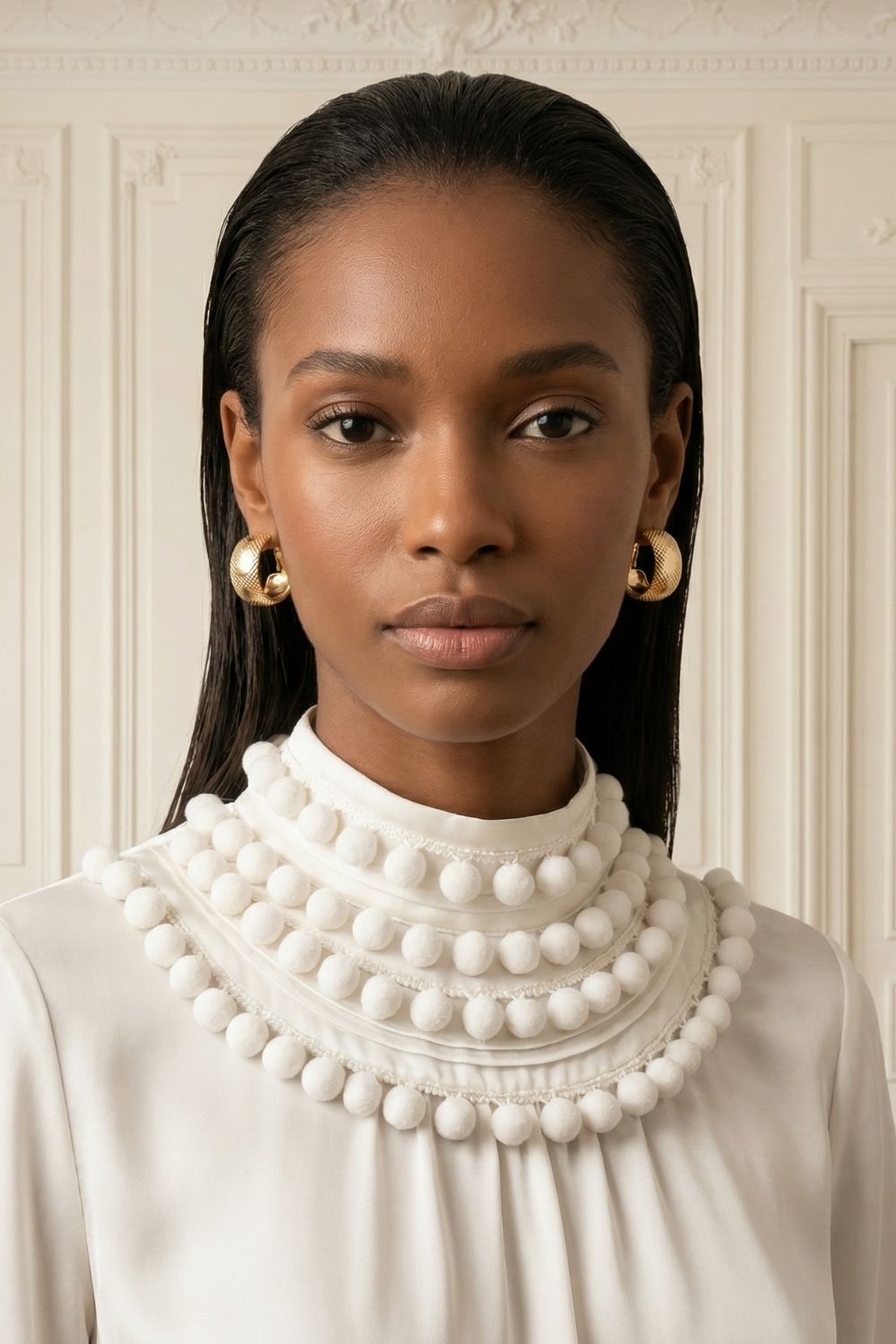 Boucles d’oreilles femme tendance Paolo en plaqué or 18 carats – Jossepo