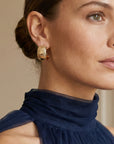 Boucles d’oreilles femme élégantes pour le quotidien Paolo en plaqué or 18 carats – Jossepo