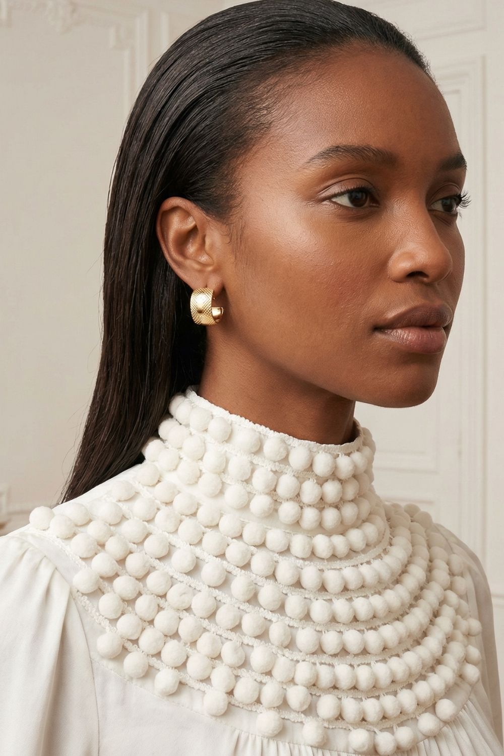 Boucles d’oreilles femme tendance Paolo en plaqué or 18 carats – Jossepo