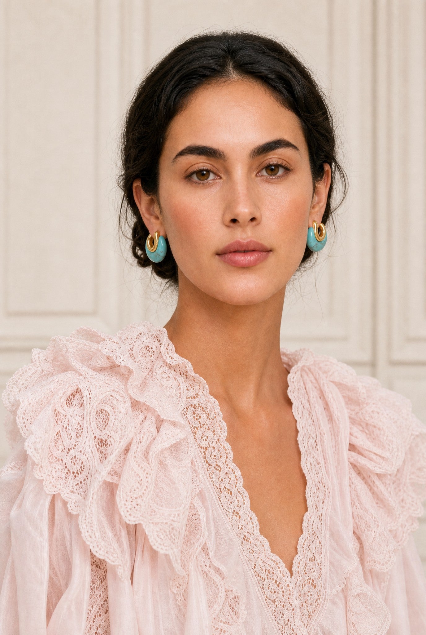 Boucles d’oreilles Patience bleues pour femme au style raffiné – Jossepo