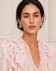 Boucles d’oreilles Patience bleues pour femme au style raffiné – Jossepo