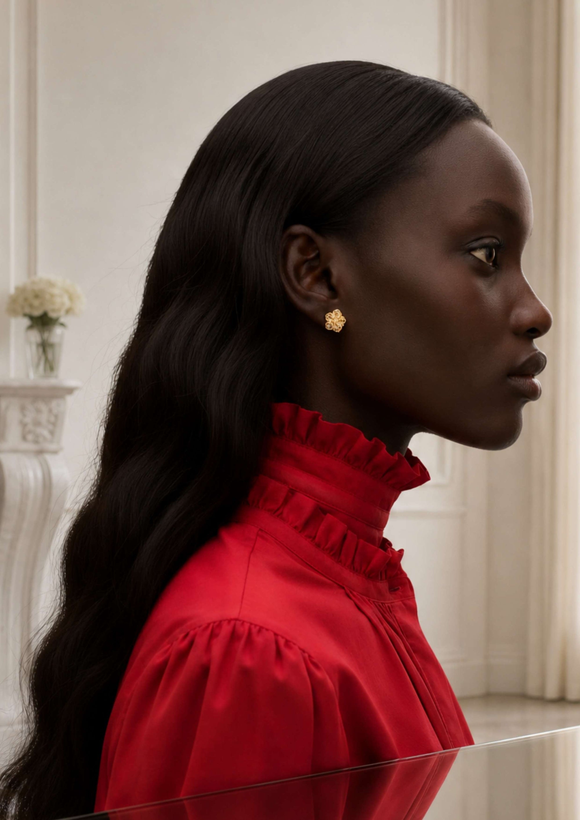 Boucles d’oreilles femme en plaqué or 18 carats Rebecca – Jossepo
