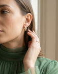 Boucles d’oreilles femme élégantes pour le quotidien Regina en plaqué or 18 carats – Jossepo
