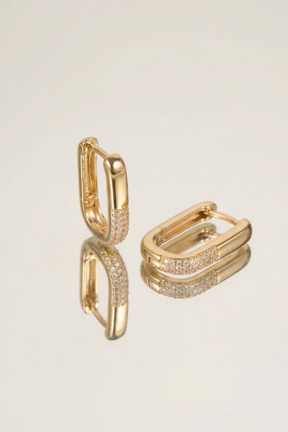 Boucles d’oreilles dorées femme Romy en plaqué or 18 carats élégantes – Jossepo