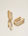Boucles d’oreilles dorées femme Romy en plaqué or 18 carats élégantes – Jossepo