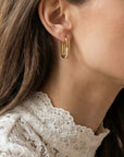 Boucles d’oreilles femme élégantes pour le quotidien Romy en plaqué or 18 carats – Jossepo