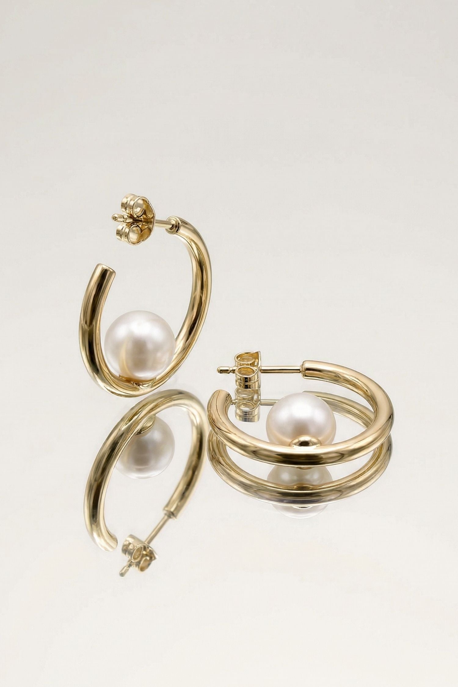 Boucles d’oreilles dorées femme Sarah en plaqué or 18 carats élégantes – Jossepo