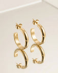 Boucles d’oreilles femme élégantes pour le quotidien Stella en plaqué or 18 carats – Jossepo