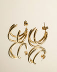 Boucles d’oreilles Teresa en plaqué or 18 carats pour femme élégantes et raffinées – Jossepo