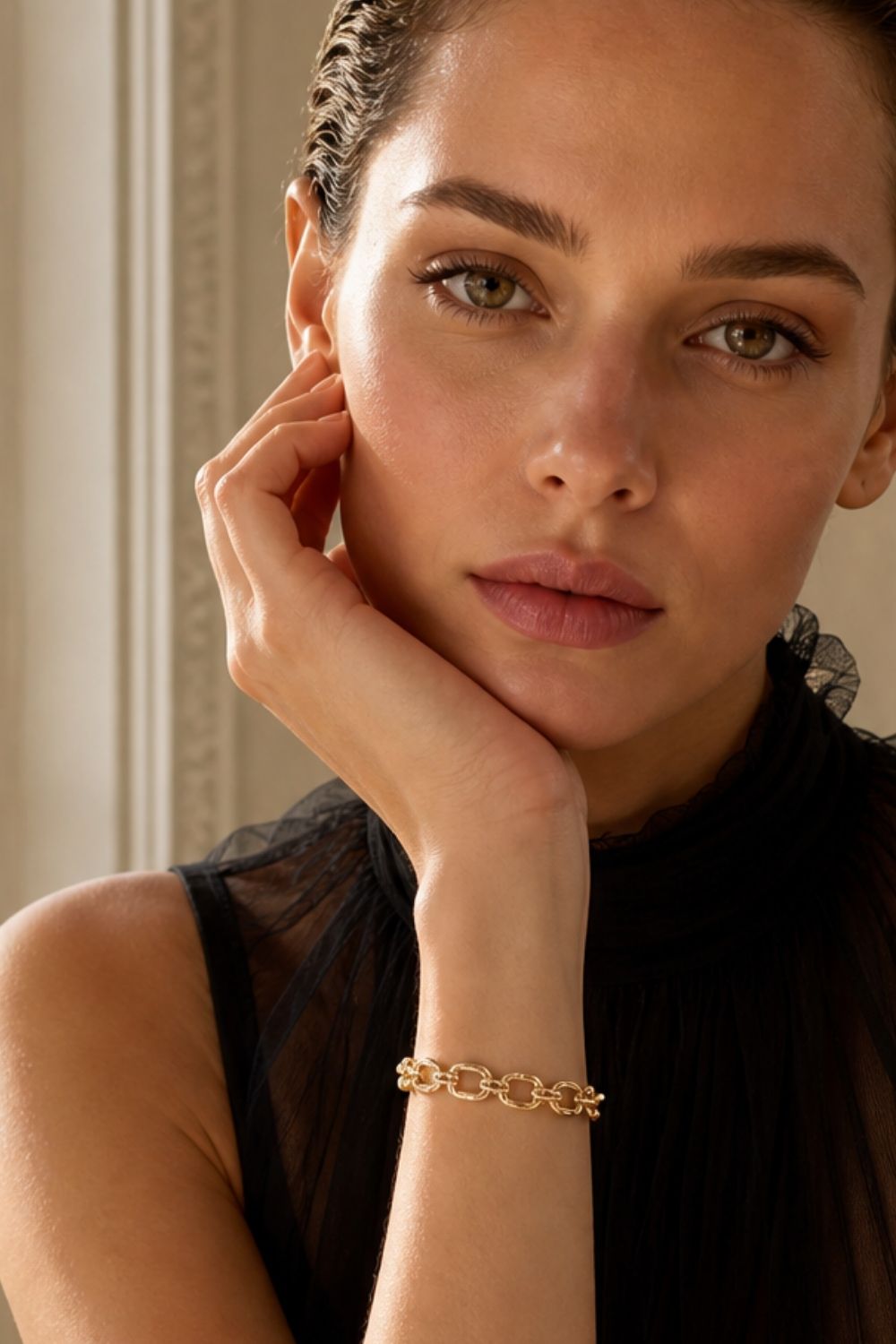 Bracelet Harmony plaqué or 18 carats tendance femme – Jossepo