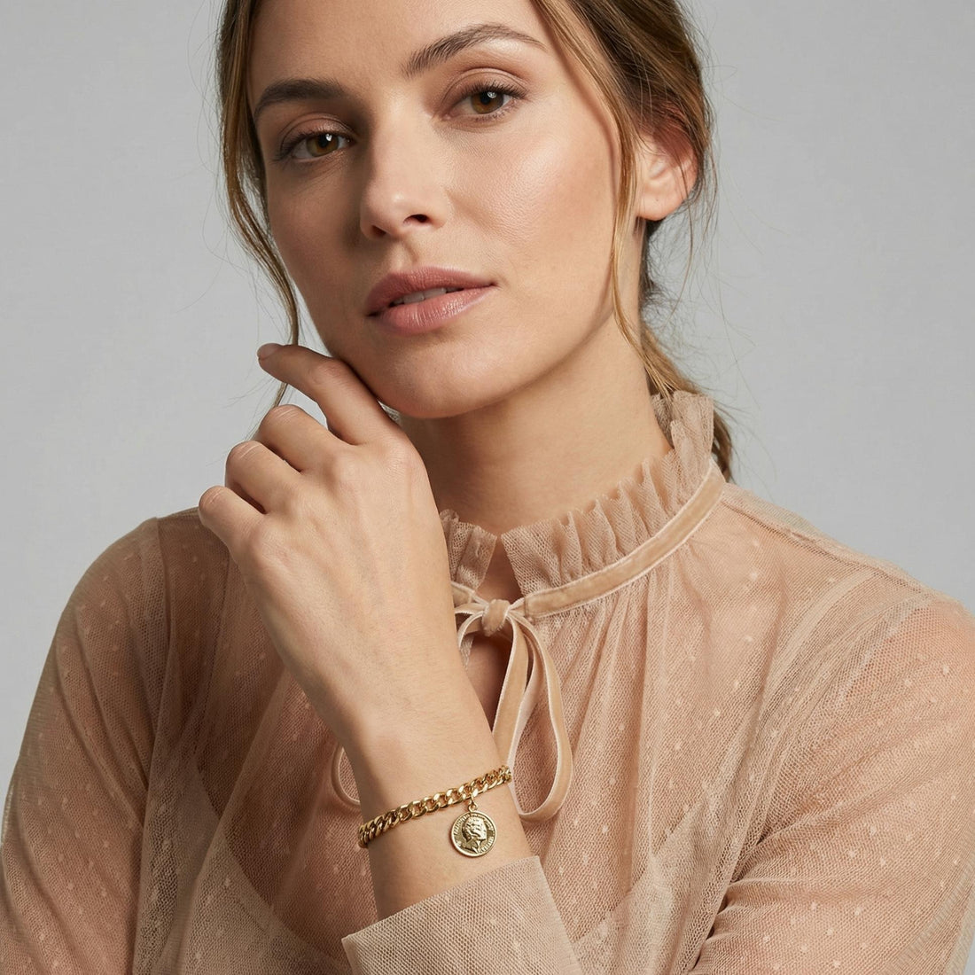 Bracelet Lucky plaqué or 18 carats tendance femme – Jossepo