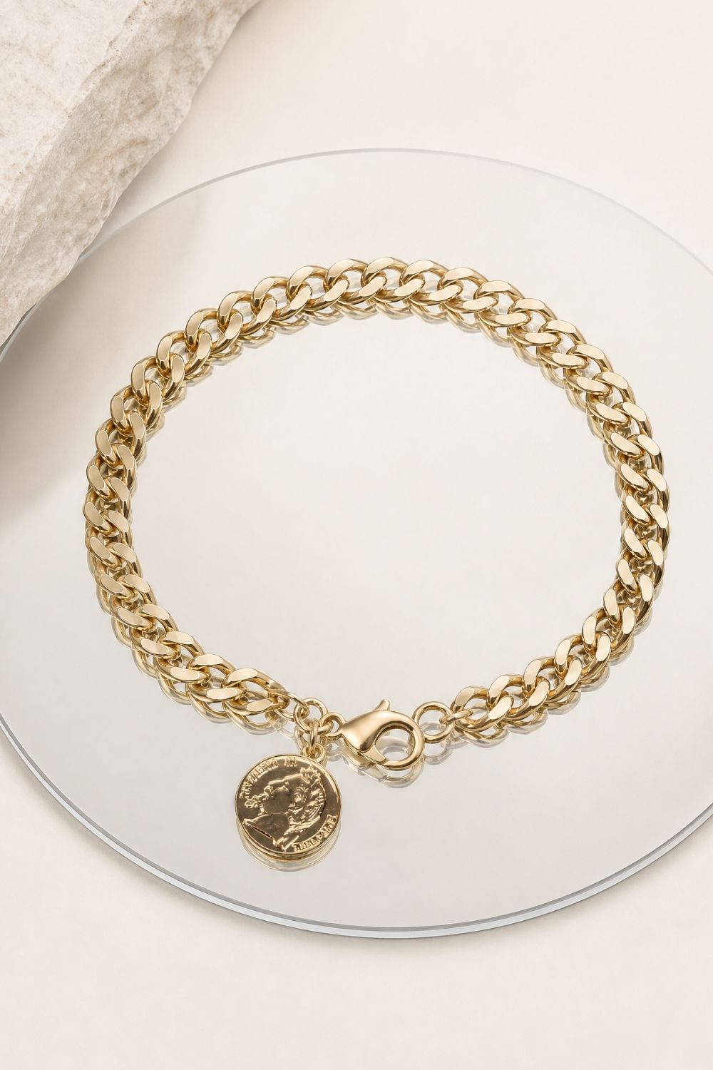 Bracelet Lucky plaqué or 18 carats bracelet femme élégant – Jossepo