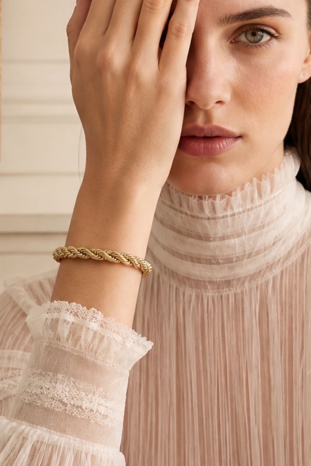 Bracelet Raphaello plaqué or 18 carats tendance femme – Jossepo