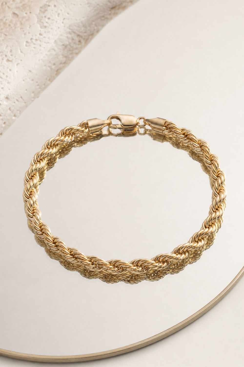 Bracelet Raphaello plaqué or 18 carats design élégant femme – Jossepo