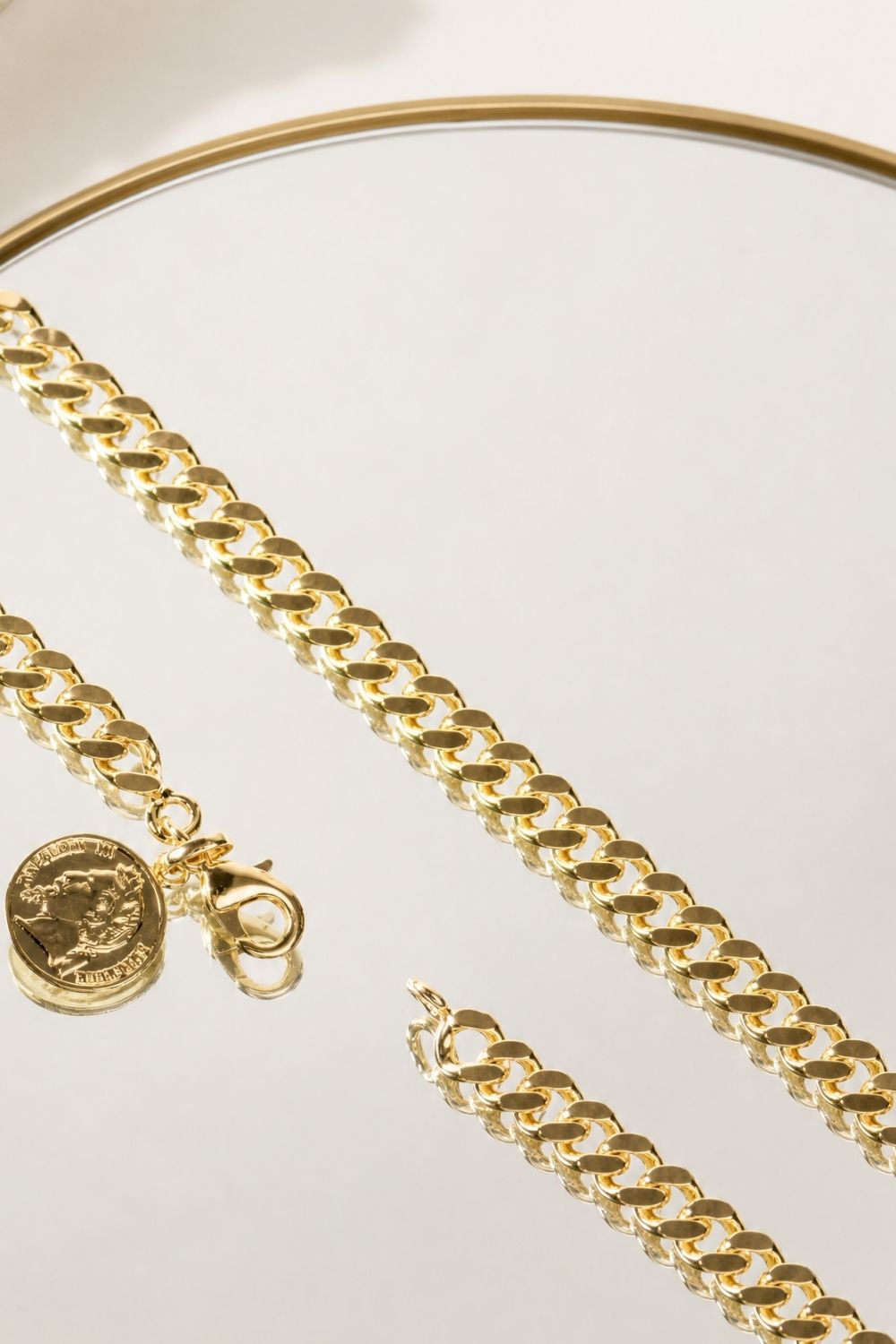 Détail bracelet Valle plaqué or 18 carats bijou raffiné – Jossepo