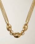 Collier femme élégant pour le quotidien Ludovica en plaqué or 18 carats – Jossepo
