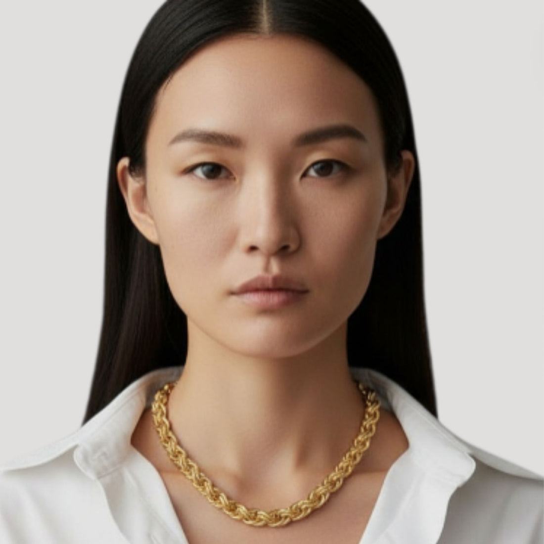 Collier Amandine chaîne dorée plaqué or femme élégant – Jossepo