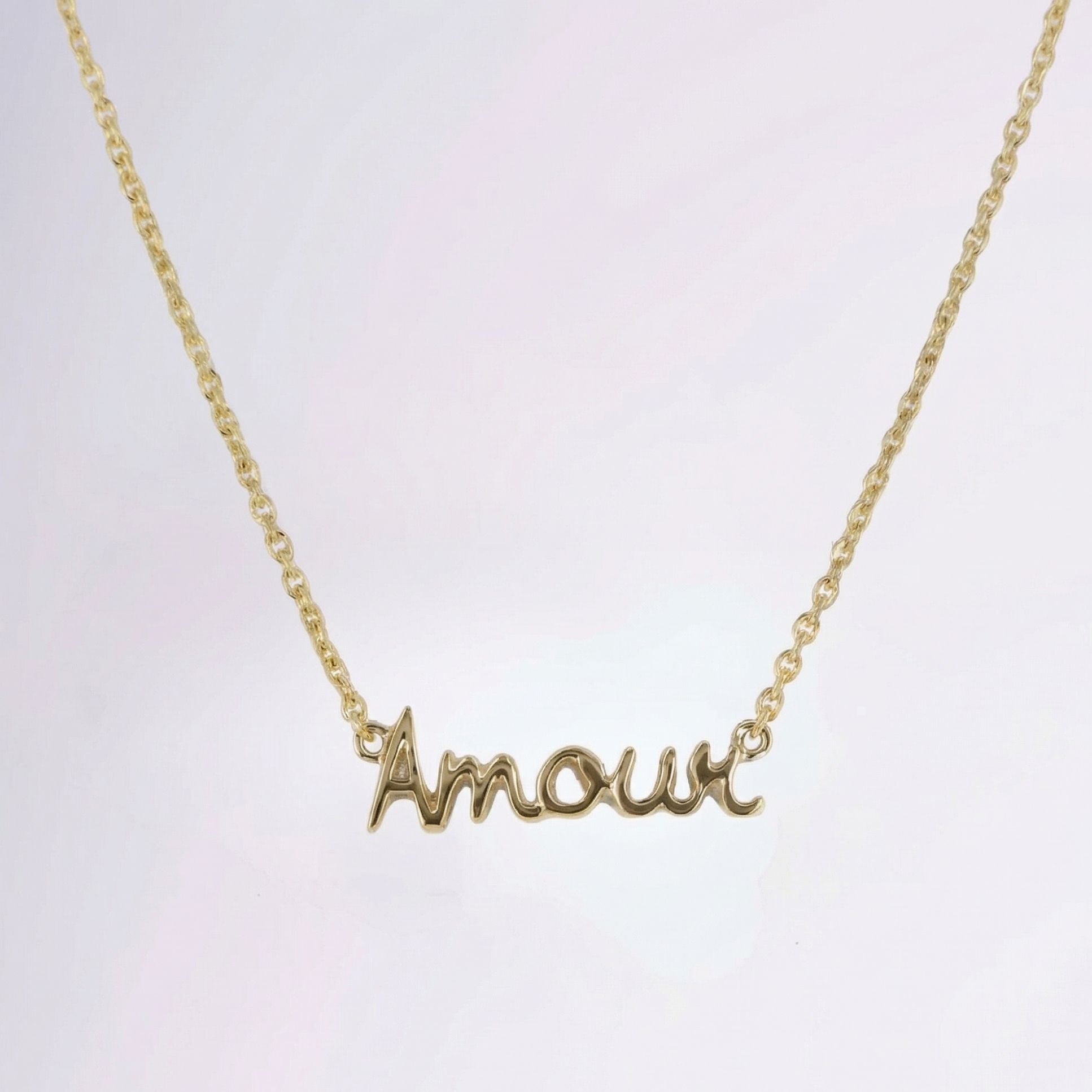 Collier Amour plaqué or 18 carats symbole d’amour femme – Jossepo