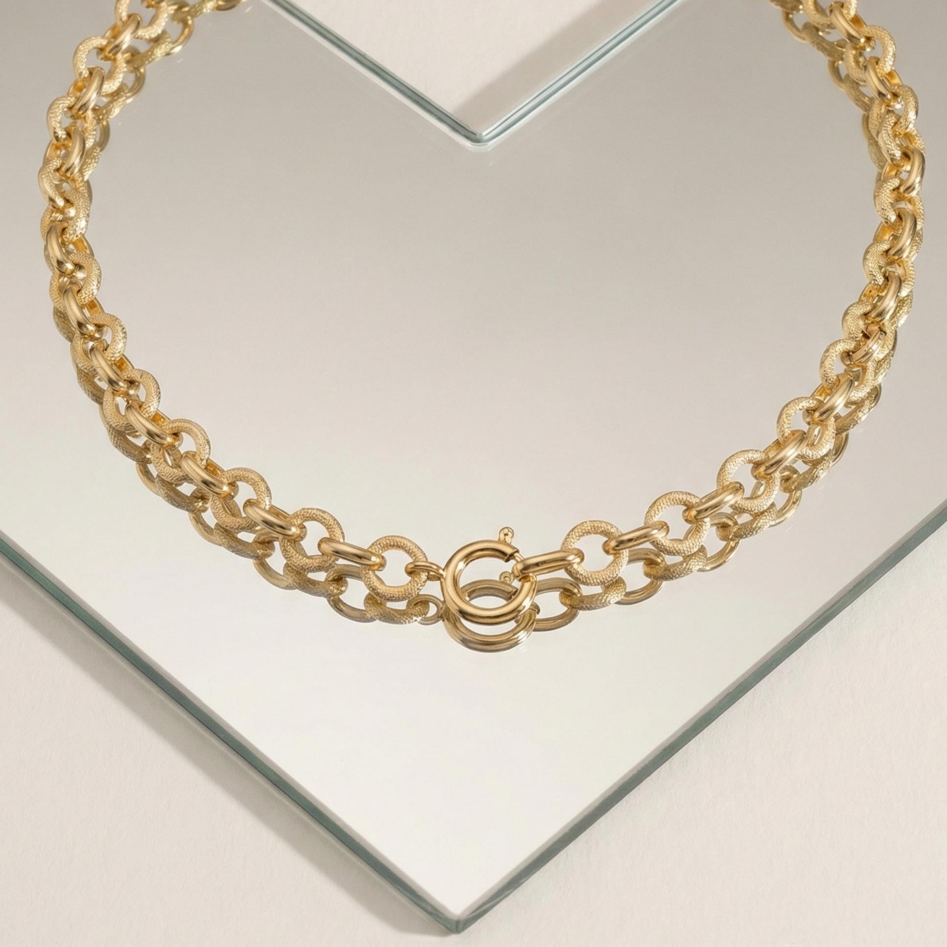 Collier Bianca en plaqué or 18 carats pour femme élégant et raffiné – Jossepo