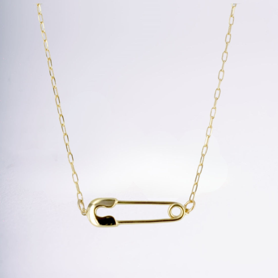 Collier doré avec pendentif épingle en plaqué or 18 carats – Jossepo