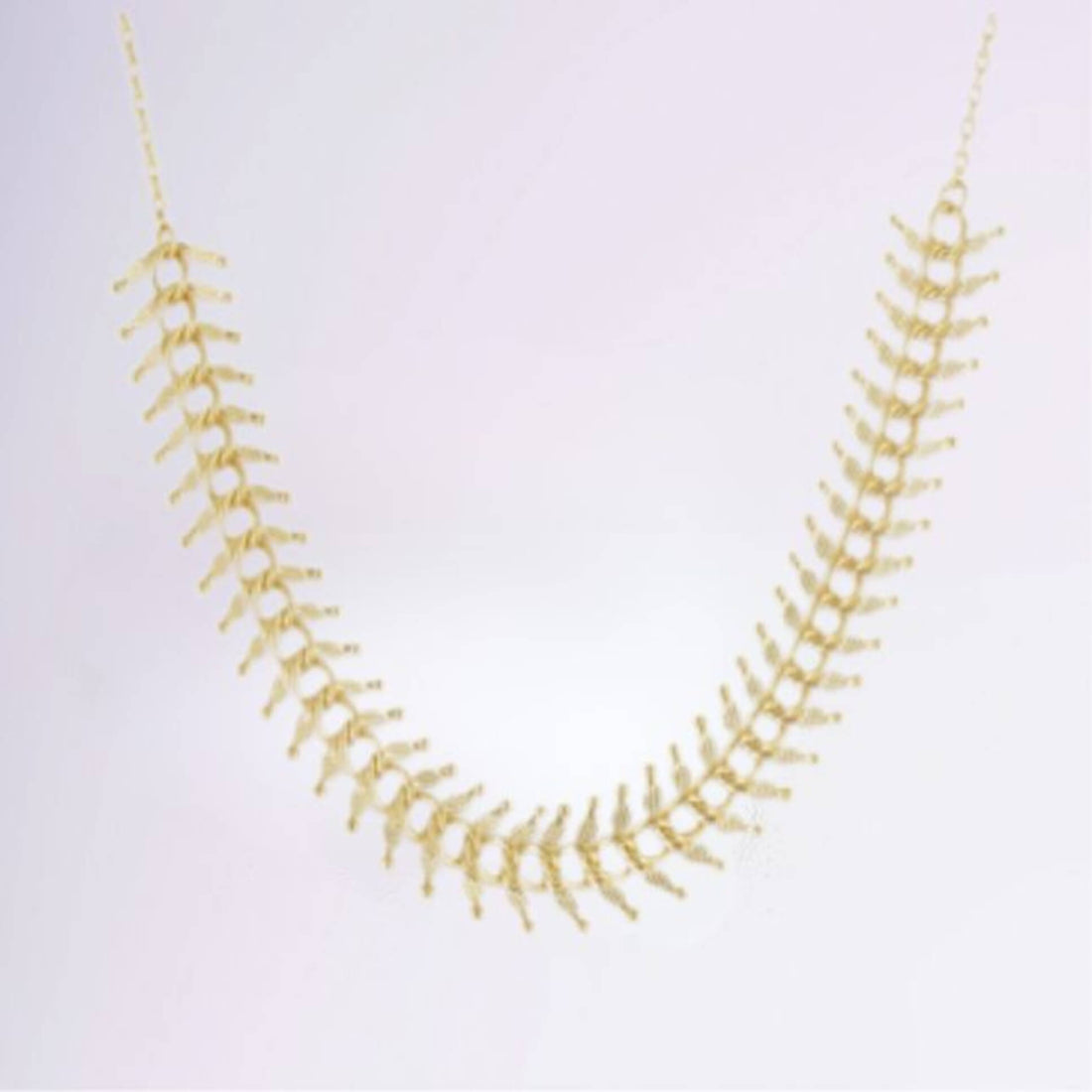 Collier feuille en plaqué or 18 carats, résistant à l’eau – Jossepo