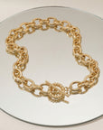Collier femme élégant pour le quotidien Fiorella en plaqué or 18 carats – Jossepo