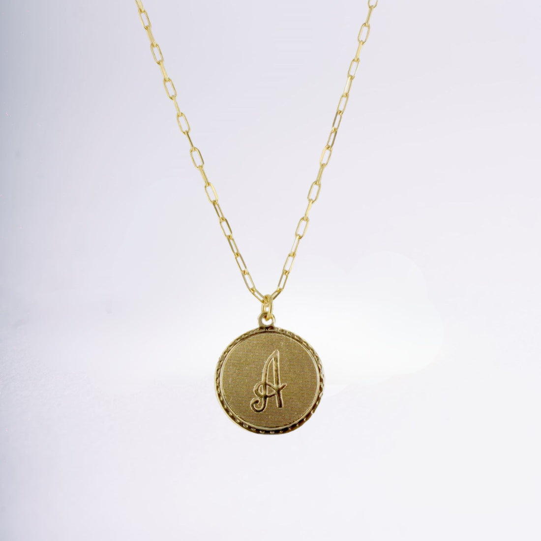 Bijou initiale A en plaqué or, élégant collier personnalisé
