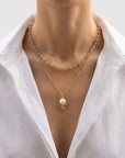 Collier Lisy plaqué or 18 carats tendance femme – Jossepo