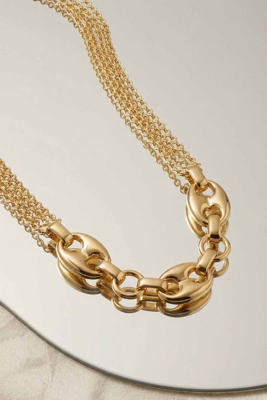 Collier Ludovica en plaqué or 18 carats pour femme élégant et raffiné – Jossepo