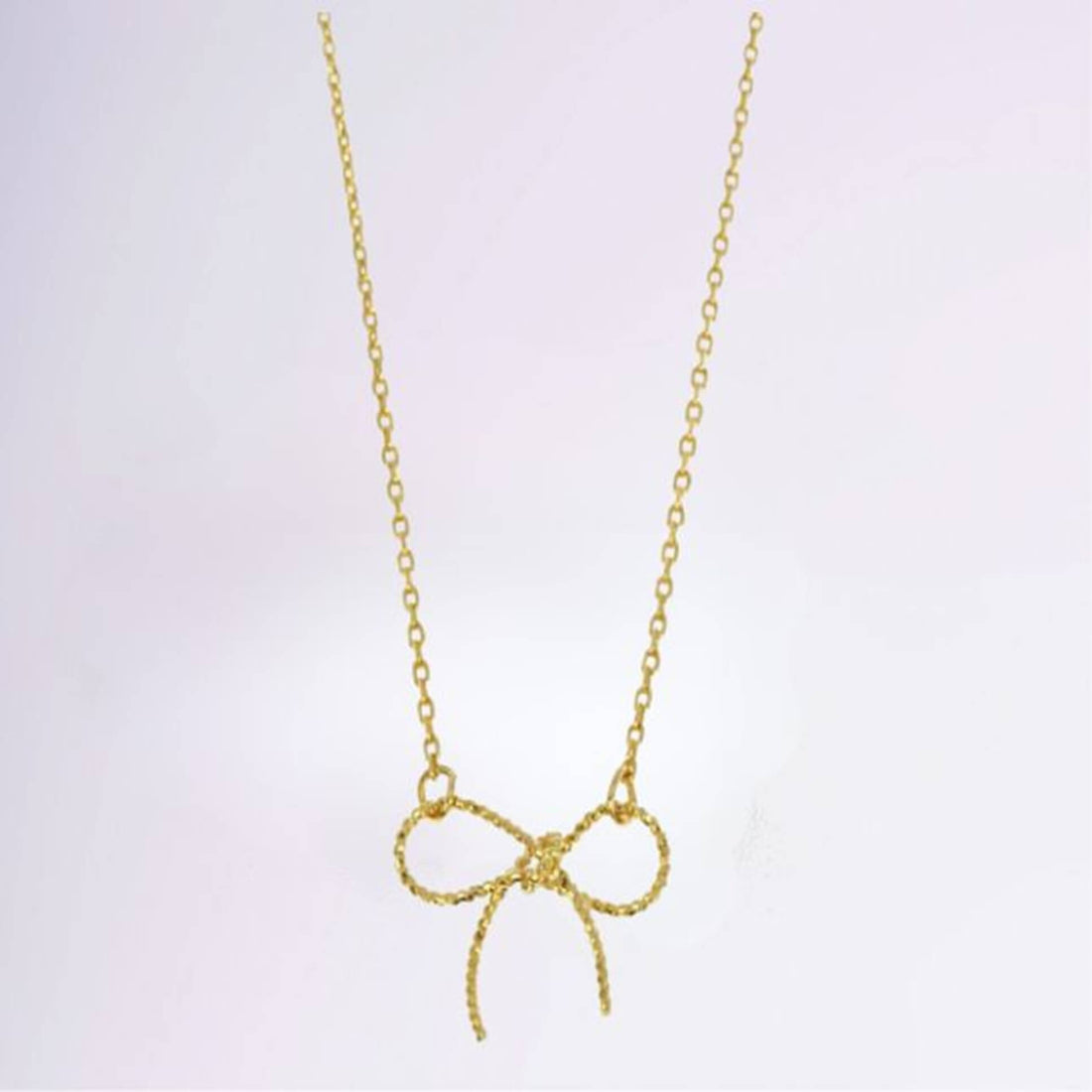 Collier nœud en plaqué or 18 carats – Jossepo