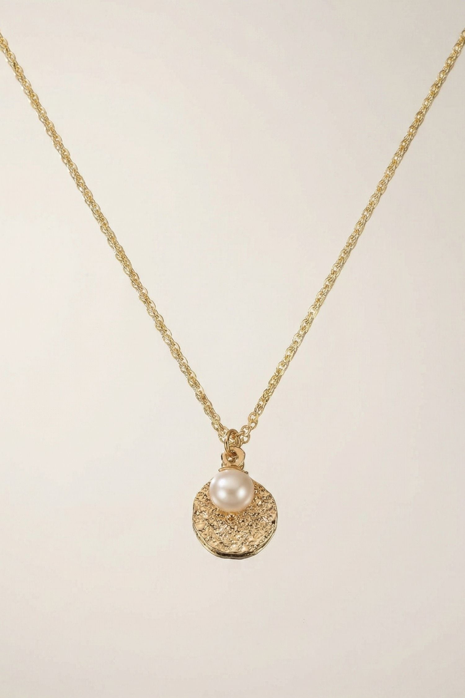 Collier Perle plaqué or 18 carats bijou élégant femme – Jossepo