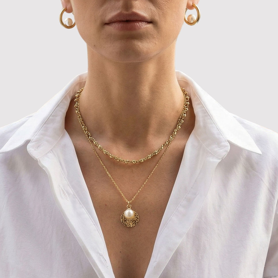 Collier Perle porté style chic et intemporel – Jossepo