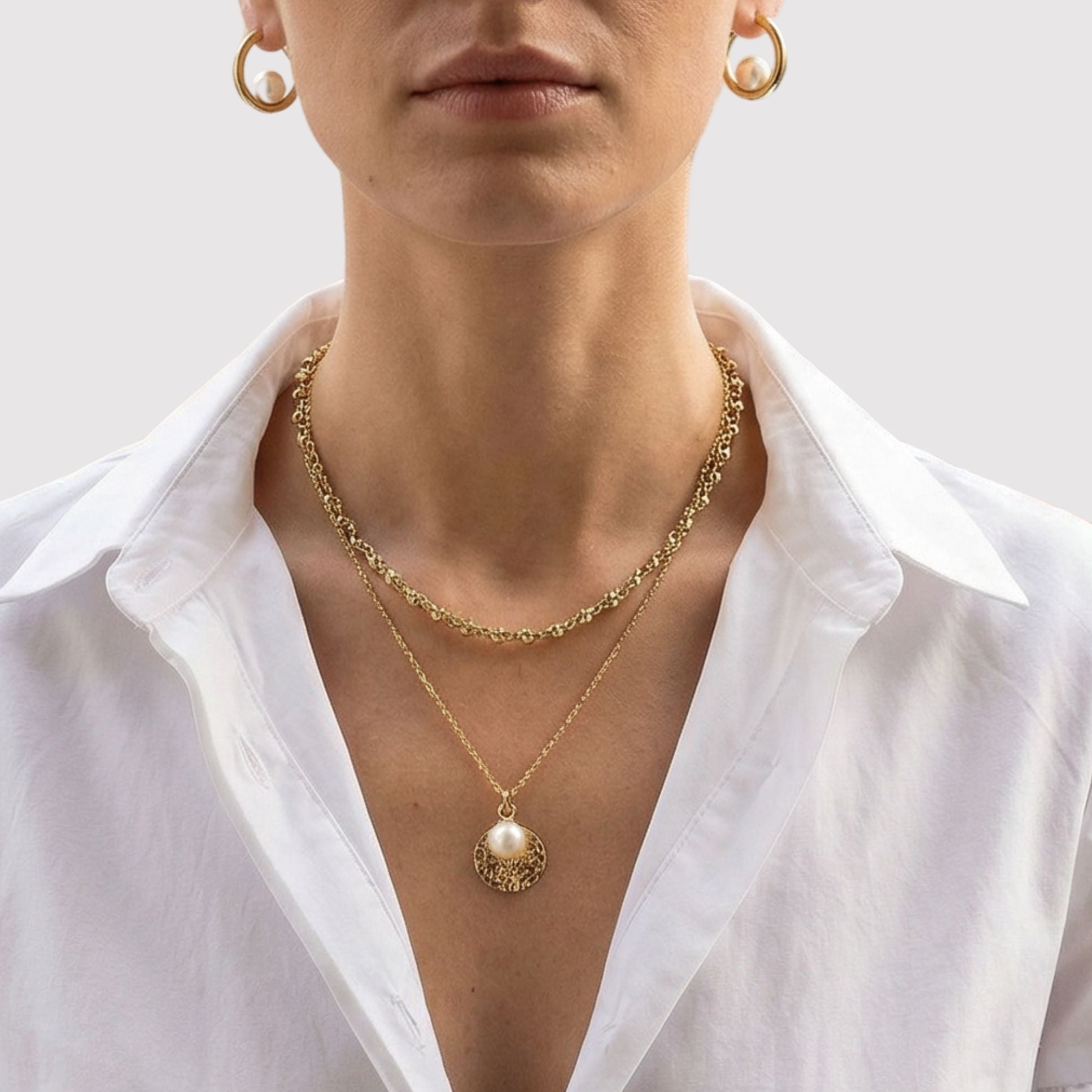 Collier Perle porté style chic et intemporel – Jossepo