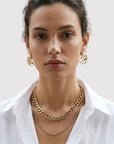 Collier Pia plaqué or 18 carats tendance femme – Jossepo