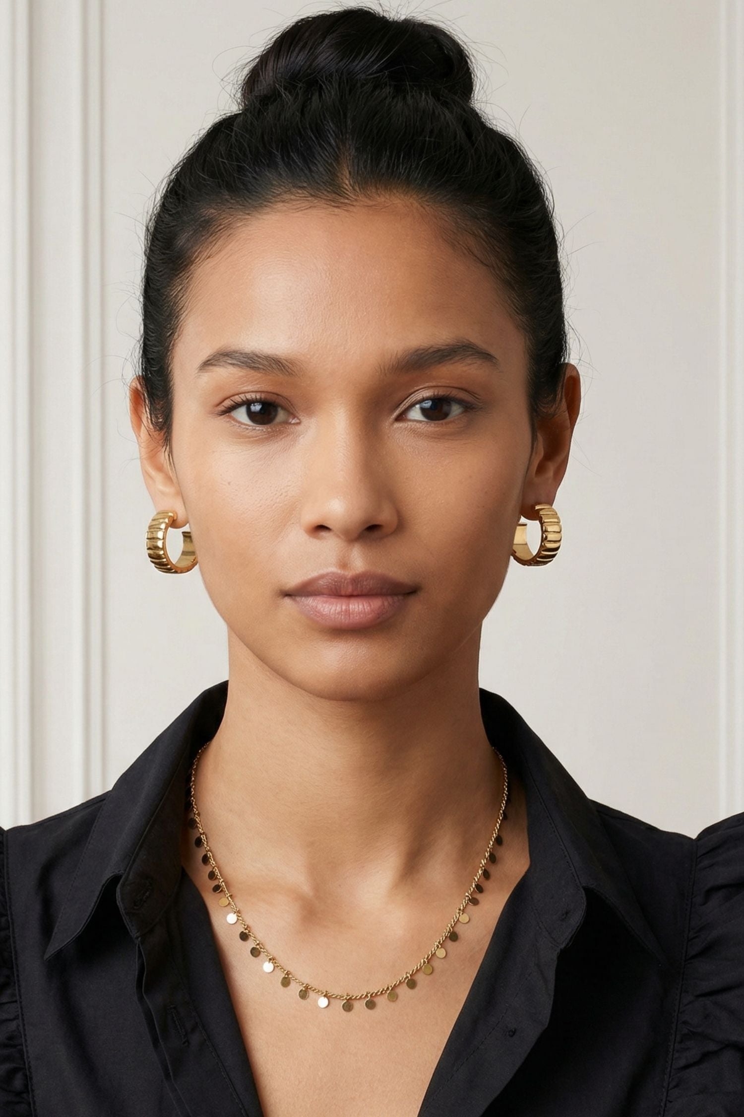 Collier doré femme tendance et élégant en plaqué or 18 carats Sophia – Jossepo