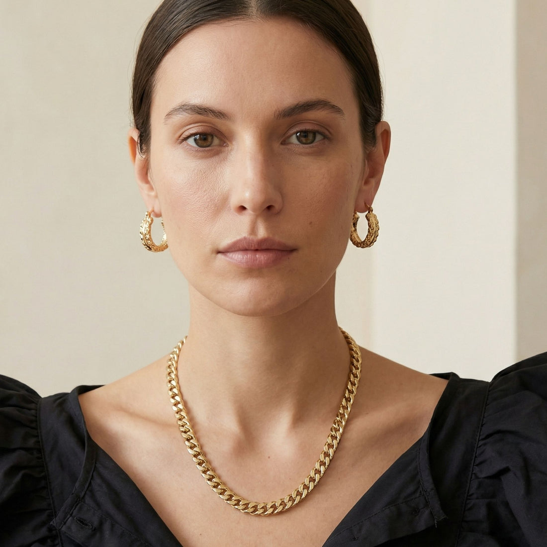 Vue de profil collier Vannie fabriqué en France – Jossepo