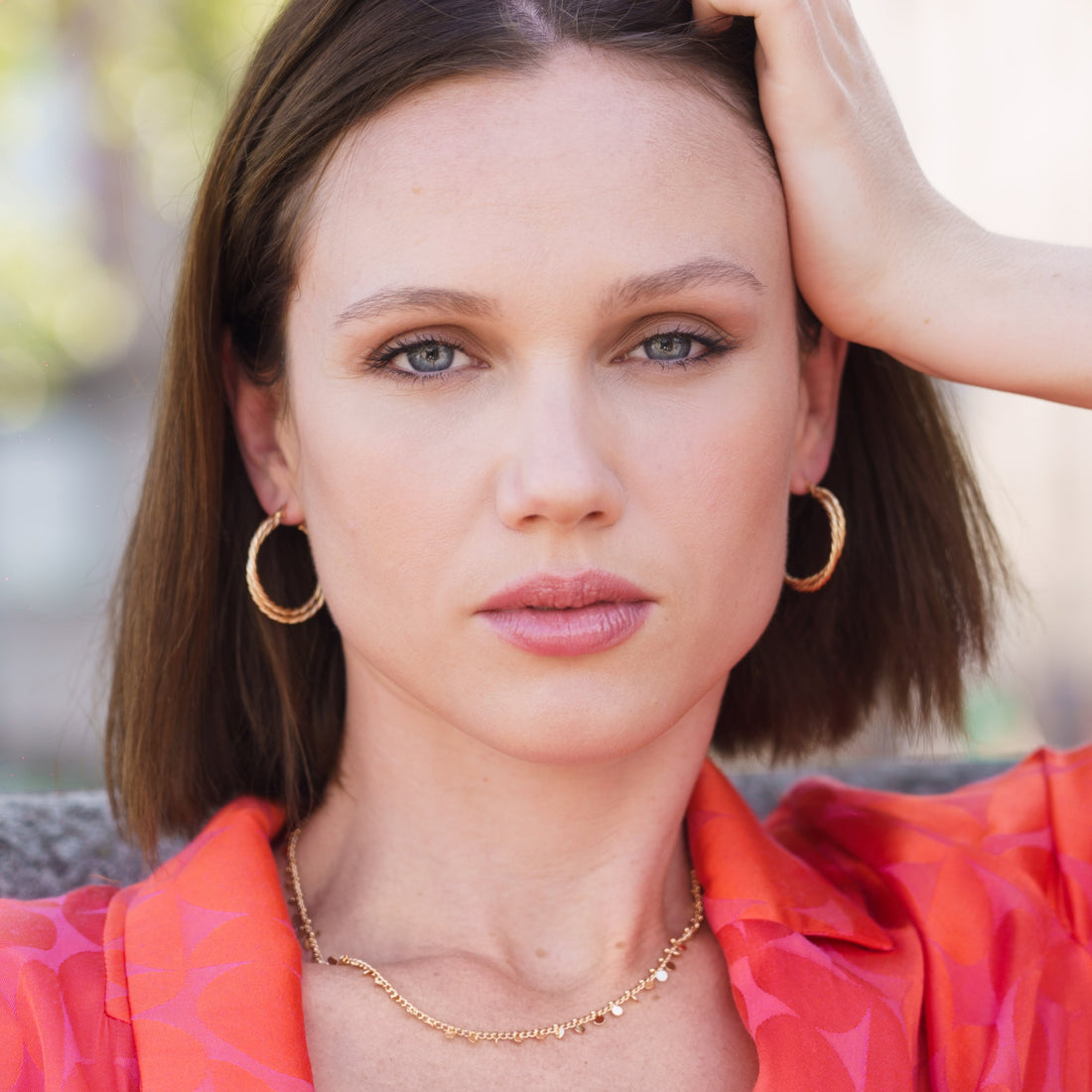 Boucles Camille élégantes en plaqué or 18 carats style torsadé – Jossepo