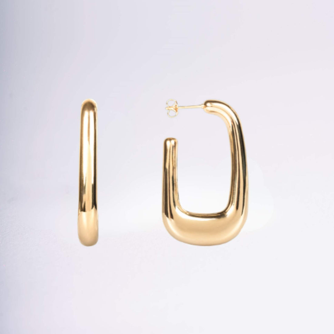 Créoles dorées modernes pour femme