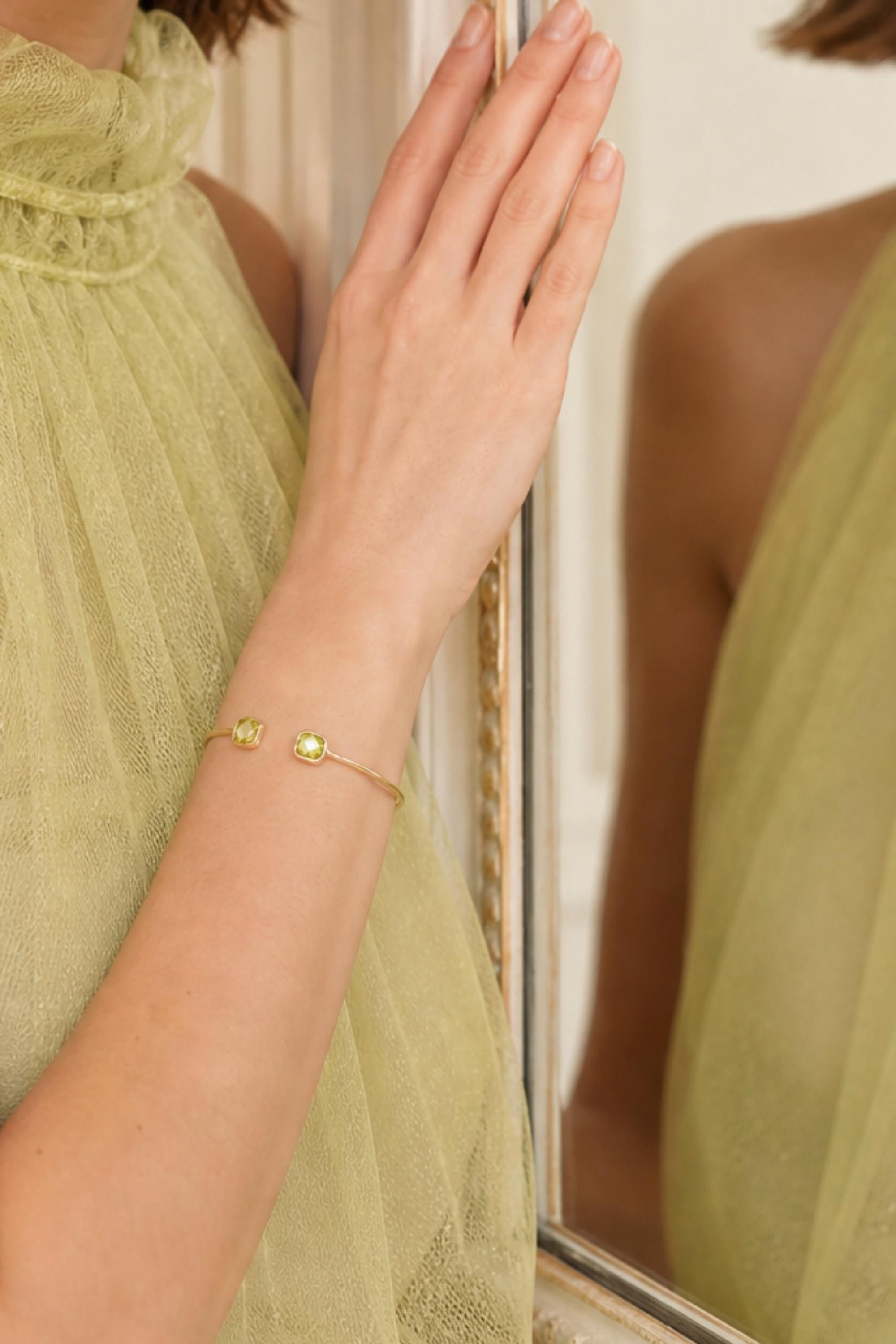 Jonc Citron plaqué or 18 carats tendance femme – Jossepo