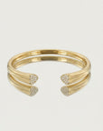 Jonc Cœur en plaqué or 18 carats bracelet femme élégant motif cœur – Jossepo