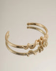 Jonc Couleuvre en plaqué or 18 carats bracelet femme élégant motif couleuvre – Jossepo