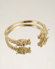 Jonc dragon en plaqué or 18 carats bracelet femme élégant motif dragon – Jossepo