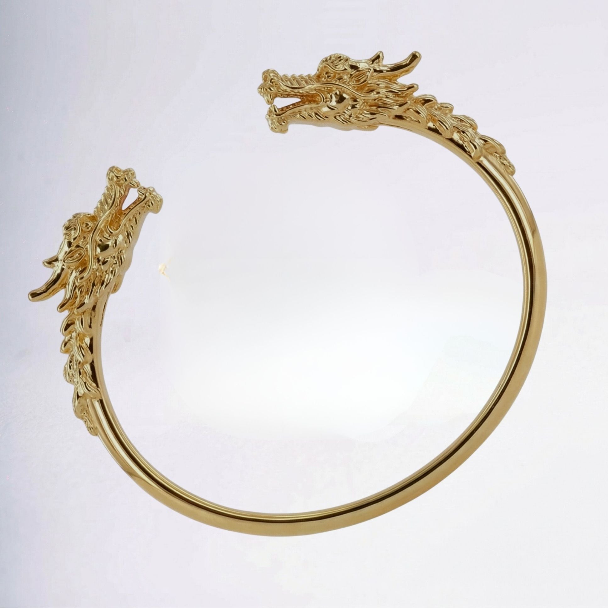 Jonc Dragon plaqué or 18 carats design animal symbolique femme – Jossepo