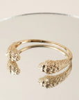 Jonc Lion en plaqué or 18 carats bracelet femme élégant motif lion – Jossepo