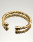 Jonc Roberta en plaqué or 18 carats bracelet femme élégant et raffiné – Jossepo